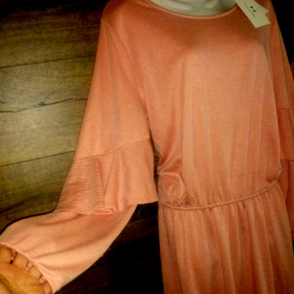 Halston Trupunto Ruffle Shift Dress Size Large NWT - Picture 10 of 13